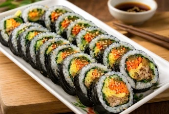 참치김밥(Cơm cuộn cá ngừ) 金枪鱼紫菜包饭