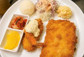 돈까스 정식 (Thập Cẩm heo chiên xù) 炸猪排套餐