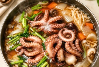 연포탕 (Lẩu bạch tuộc) 韩式鲜章鱼汤 